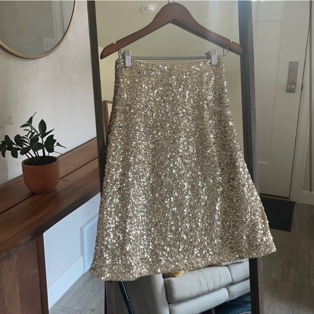 Shimmering Golden Skirt